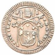 ½ Baiocco - Pius VI Narrow shield obverse image