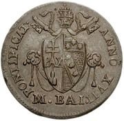 ½ Baiocco - Pius VII Inscription divided by solid line obverse image