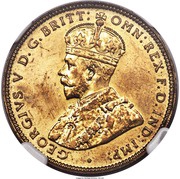 1 Shilling - George V Trial Strike obverse image