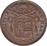 ½ Baiocco - Gregory XVI obverse image