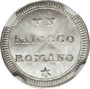 1 Baiocco - Pius VI, Vatican City, 1780-1783 reverse image