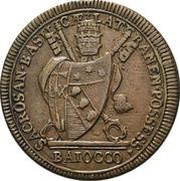 1 Baiocco - Pius VII Lateran Possess obverse image