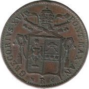 1 Baiocco - Gregory XVI obverse image