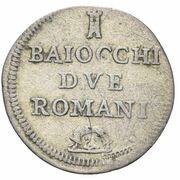 2 Baiocchi - Clement XIII, Vatican City, 1758-1769 reverse image