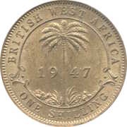 1 Shilling - George VI, British West Africa, 1938-1947 reverse image