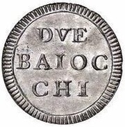 2 Baiocchi - Pius VI, Vatican City, 1777-1796 reverse image