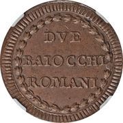 2 Baiocchi - Pius VI, Vatican City, 1785-1797 reverse image