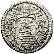 ½ Grosso - Innocent XI NOCET MINVS; large arms obverse image
