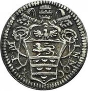 ½ Grosso - Innocent XI NOCET MINVS; narrow arms obverse image