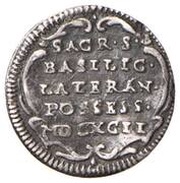 ½ Grosso - Innocent XII POSSESS, Vatican City, 1692 reverse image