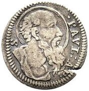 ½ Grosso - Innocent XII St. Paul, Vatican City, 1693 reverse image