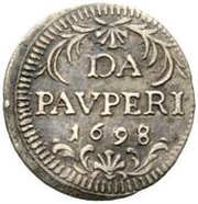 ½ Grosso - Innocent XII DA PAVPERI, Vatican City, 1695-1698 reverse image