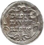 ½ Grosso - Clement XI DEDIT PAVPERIBVS, Vatican City, 1700-1721 reverse image