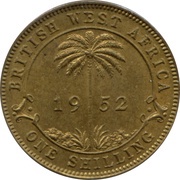 1 Shilling - George VI, British West Africa, 1949-1952 reverse image