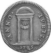½ Grosso - Benedict XIII Jubilee, Vatican City, 1725 reverse image