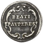½ Grosso - Benedict XIV BEATI PAVPERES, Vatican City, 1740-1748 reverse image