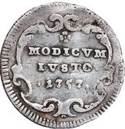 ½ Grosso - Benedict XIV MODICVM IVSTO, Vatican City, 1757 reverse image