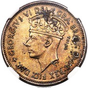 1 Shilling - George VI Trial Strike obverse image