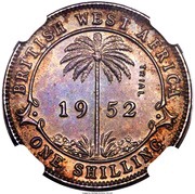 1 Shilling - George VI Trial Strike reverse image