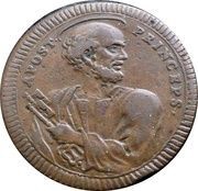 2½ Baiocchi - Pius VI St. Peter facing right obverse image
