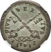 Muraiola of 4 Baiocchi - Pius VI obverse image