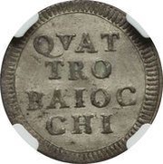 Muraiola of 4 Baiocchi - Pius VI, Vatican City, 1777-1794 reverse image
