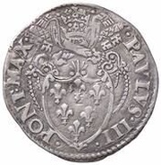 1 Grosso - Paul III S. Peter standing left obverse image
