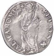 1 Grosso - Paul III S. Peter standing left, Vatican City, 1534-1540 reverse image