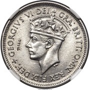 1 Shilling - George VI Trial Strike obverse image