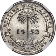 1 Shilling - George VI Trial Strike reverse image