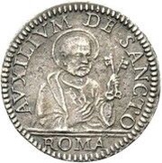 1 Grosso - Clement IX, Vatican City, 1667-1669 reverse image