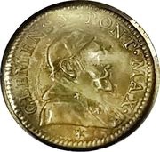 1 Grosso - Clement X Papal arms obverse image