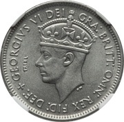1 Shilling - George VI Trial Strike obverse image