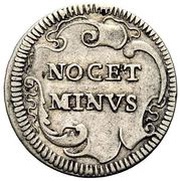 1 Grosso - Innocent XI NOCET MINVS - cartouche, Vatican City, 1685-1689 reverse image