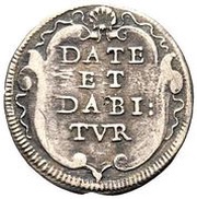 1 Grosso - Clement XI DATE ET DABITVR, Vatican City, 1709 reverse image