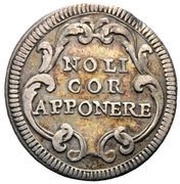 1 Grosso - Clement XI, Vatican City, 1713 reverse image