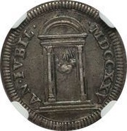 1 Grosso - Benedict XIII Jubilee, Vatican City, 1725 reverse image