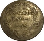 1 Grosso - Clement XII IN CIBOS PAVPERVM - Cartouche, Vatican City, 1735-1738 reverse image