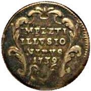 1 Grosso - Clement XII IMPLETI ILLVSIONIBVS, Vatican City, 1739 reverse image