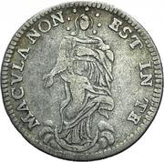 1 Grosso - Benedict XIV MACVLA NON EST IN TE, Vatican City, 1747-1748 reverse image