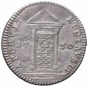 1 Grosso - Benedict XIV Jubilee, Vatican City, 1750 reverse image