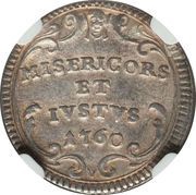 1 Grosso - Clement XIII MISERICORS ET IVSTVS, Vatican City, 1760 reverse image