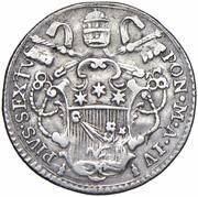 1 Grosso - Pius VI AUXILIUM DE SANCTO - Cartouche obverse image