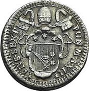 1 Grosso - Pius VI AUXILIUM DE SANCTO - Laurel wreath obverse image