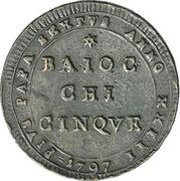 5 Baiocchi - Pius VI obverse image