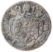 1 Carlino - Pius VI Coat of Arms obverse image