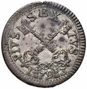 Muraiola of 8 Baiocchi - Pius VI obverse image