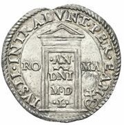 1 Giulio - Julius III, Vatican City, 1550 reverse image