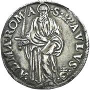 1 Giulio - Paul IV St. Paul; closed book, Vatican City, 1559-1565 reverse image