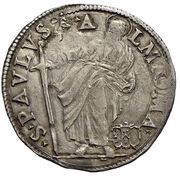1 Giulio - Paul V St. Paul, Vatican City, 1615-1616 reverse image